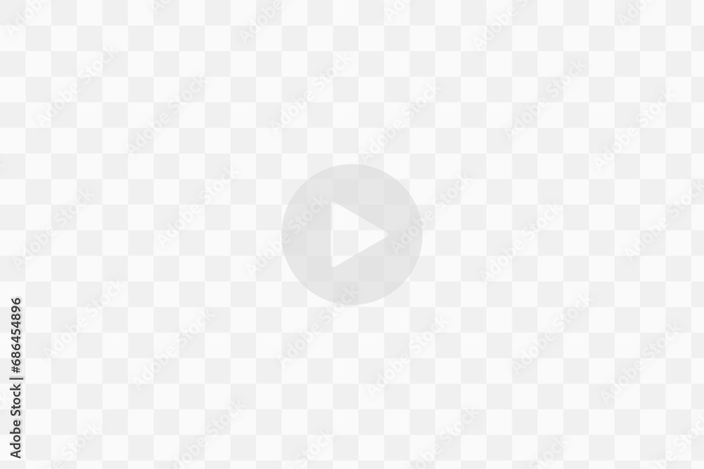 Poster play video sign or button. play button isolated on transparent background. vector illustration. eps 