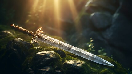 Sword stuck on the stone