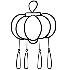 Obraz premium Decorated paper lantern 