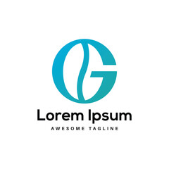 Fototapeta premium G Letter Logo Design Free Icon