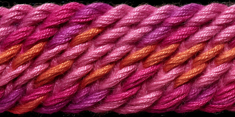 close up of colorful yarn