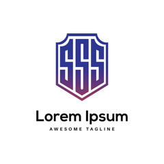 SSS Letter Logo Design Free Icon
