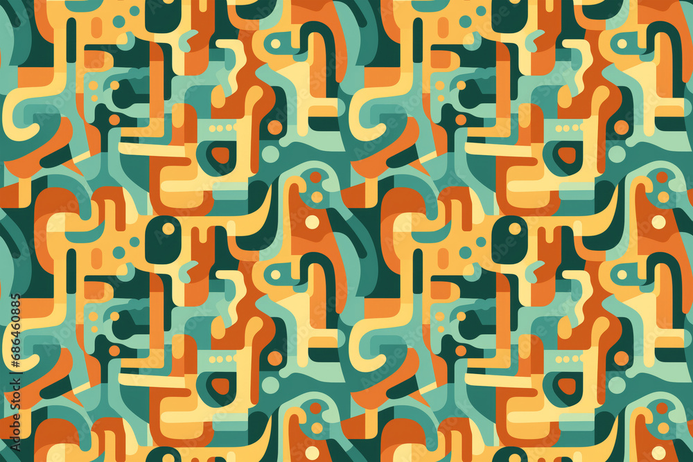 Aufkleber acid trip waves pattern: wavy lines and shapes that seem to undulate and flow in surreal colors - be