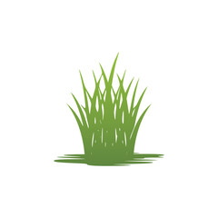 Salt marsh grass logo icon