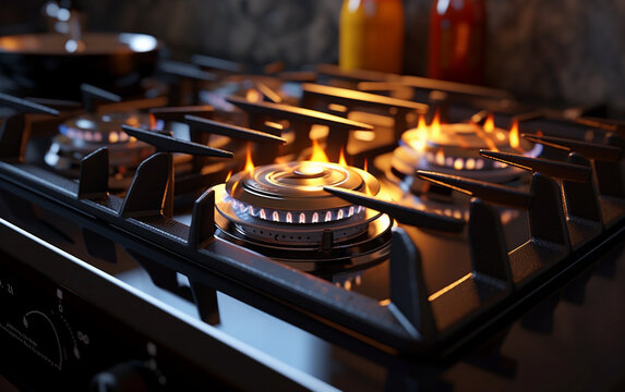 Turka with Coffee on the Gas Stove Stock Image - Image of