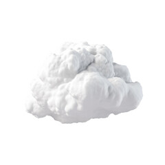 Cloud isolated on transparent background