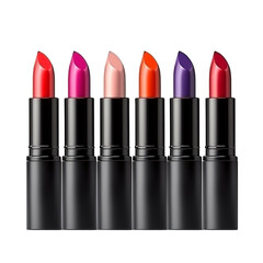 Obraz premium Colorful lipstick isolated on transparent background