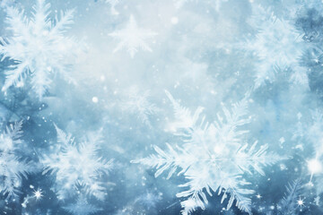 Fototapeta na wymiar Winter background with snowflakes. Christmas and New Year concept.