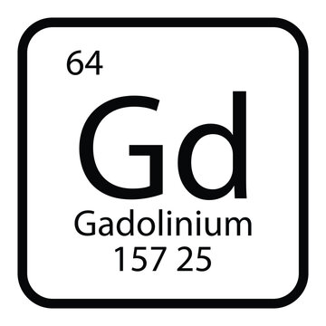 Gadolinium icon vector