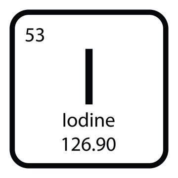 Iodine icon vektor