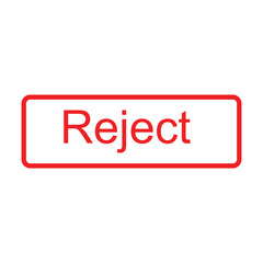 reject vector icon