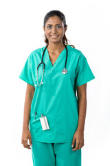 Portrait of a happy Female Indian Doctor