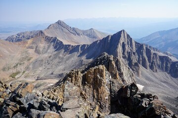 Gladstone and Wilson Peaks high above the valleys