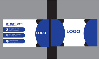 Creative modern clean corporate double-side business card template, personal visiting card, vector illustration, professional simple identity business card.