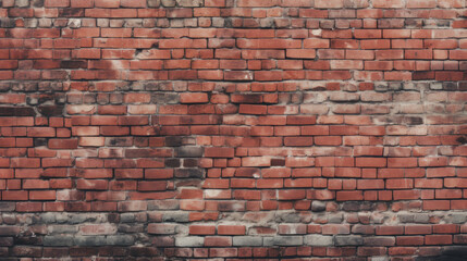 Red old brick wall