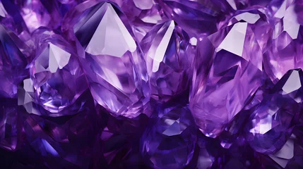  illustration of an amethyst background banner © Lucky Ai