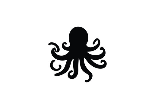 Blanket Octopus minimal style icon illustration design