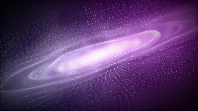 Sci-fi nebula shaped hi-tech futuristic particles background, glowing moving particles technology background