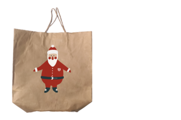 christmas stocking with santa claus