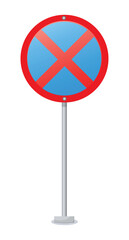 Vector cartoon image of road signs. Driving and traffic rules concept. Elements for your design.