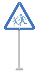 Vector cartoon image of road signs. Driving and traffic rules concept. Elements for your design.