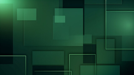 digital dark green square backdrop background. Modern dark blue square overlapped pattern on background. 