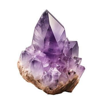 amethyst isolated on white background