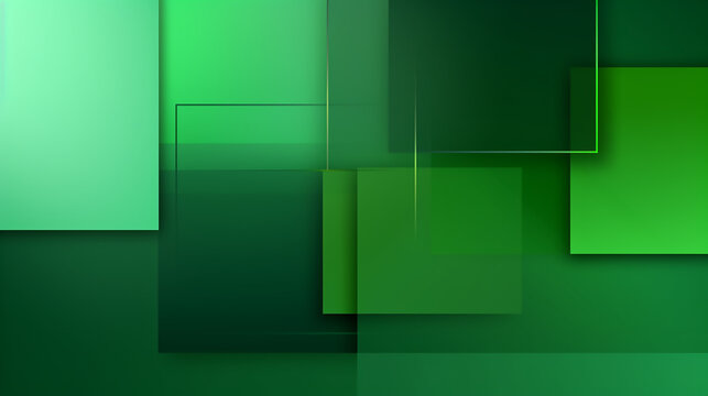 dark green square pattern on background with shadow. 3d modern square background. green geometric square pattern texture.