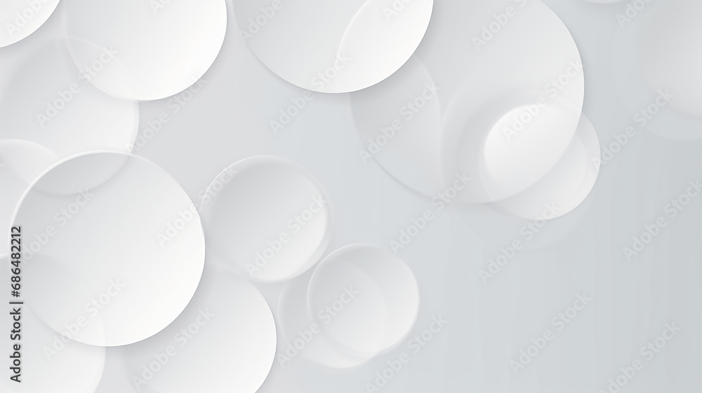 Poster modern abstract white circle shape background. abstract white circles. banner design. creative white