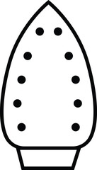 Iron line icon. Home appliance, Steam generator iron with editable stock. Simple flat vector illustration for web site or mobile app. Laundry item symbol isolated on transparent background.