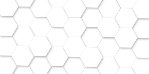 Seamless pattern with hexagons Abstract background with hexagon and white Hexagonal Background white Hexagonal Background Embossed White Background, light and shadow, Vector illuis.