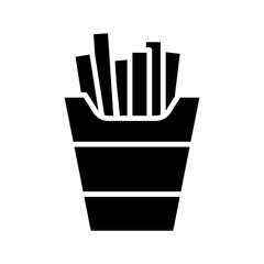 French Fries Icon Vector Design