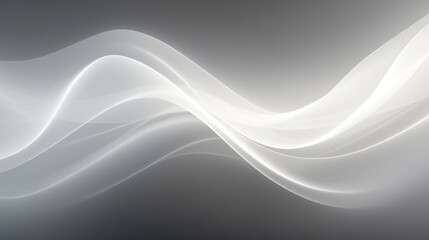 White abstract dynamic line wavy glowing