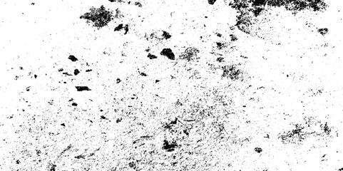 Dust overlay distress grungy effect paint. Black and white grunge seamless texture. Dust and scratches grain texture on white and black background.	