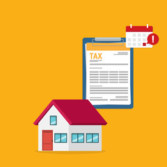 House with a tax bill	