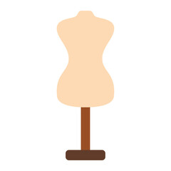 wooden mannequin icon vector illustration 