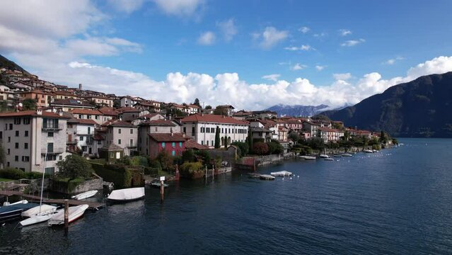 A Picturesque Town on the Shores of Como Lake, Italy