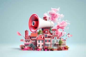 Noise pollution illustration