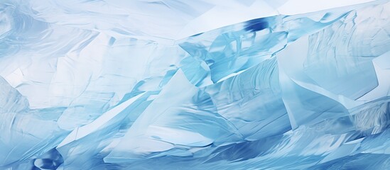 Digital combination of icy patterns.