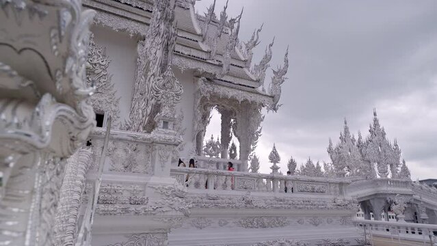 Wat Rong Khun Buddhist white temple Chiang Rai thailand