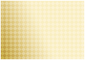 金箔の金屏風な和柄の薄金菱背景年賀状素材4