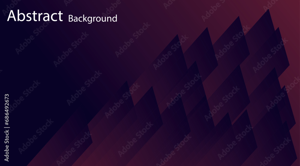Poster abstract blue background geometric background dark space with glow lines motion effect decoration.
