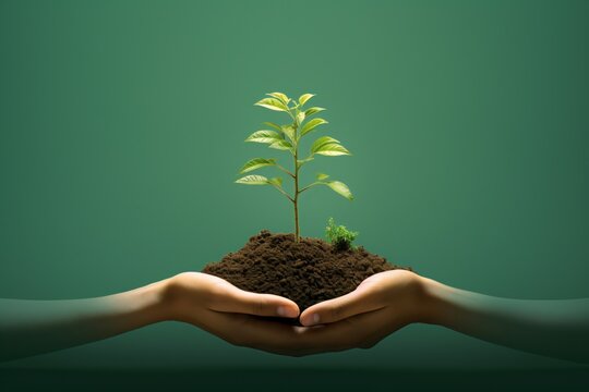 Graphic poster illustration for aforestation and planting trees