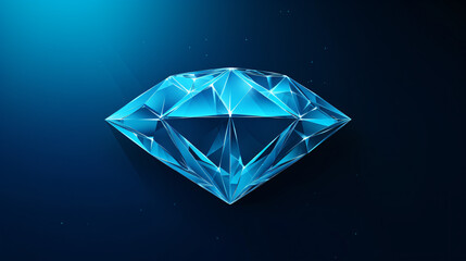 Low polygon diamond