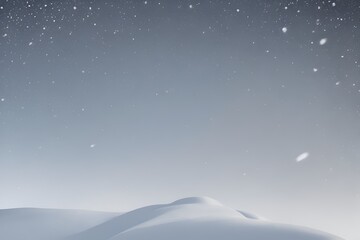 Obraz na płótnie Canvas Falling snow background. Horizontal composition