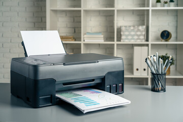 Photocopier machine for document printing in the office
