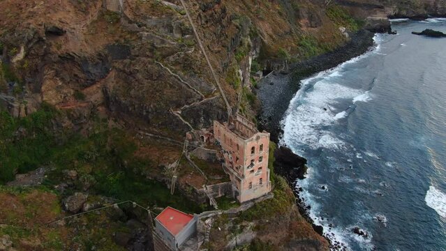Sky and Ruins: Aerial Views of Casa Hamilton on the Island of Tenerife.