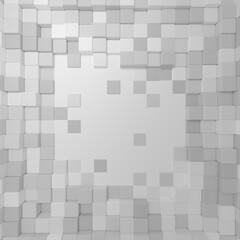 Irregular raised cube