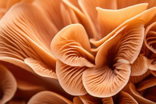 Abstract background macro image of sajor caju mushroom