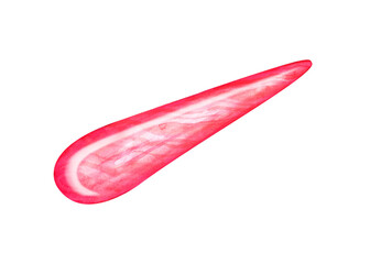 Rose quartz scraper for Gua Sha massage. Scraper and roller made of natural stone of various shapes, pestle and bowl. Beauty skin care tool, watercolor illustration for spa therapy, beauty salon